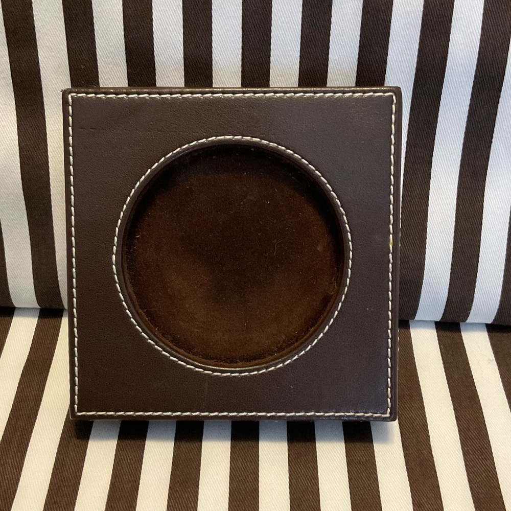Leather Henri Bendel Candle Holder